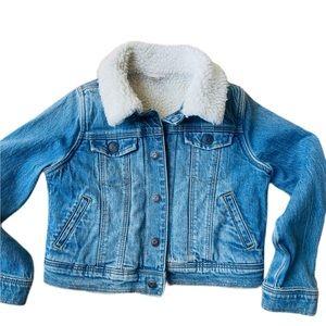 CAT&JACK JEAN JACKET WITH SHERPA LINING *LIKE NEW*